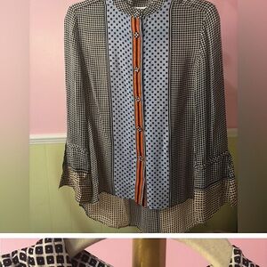 Derek Lam 10 Crosby 100% silk blouse